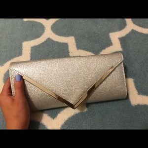 call it spring/ aldo Silver clutch